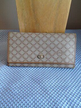 Vintage Celine Checkbook Kisslock Wallet